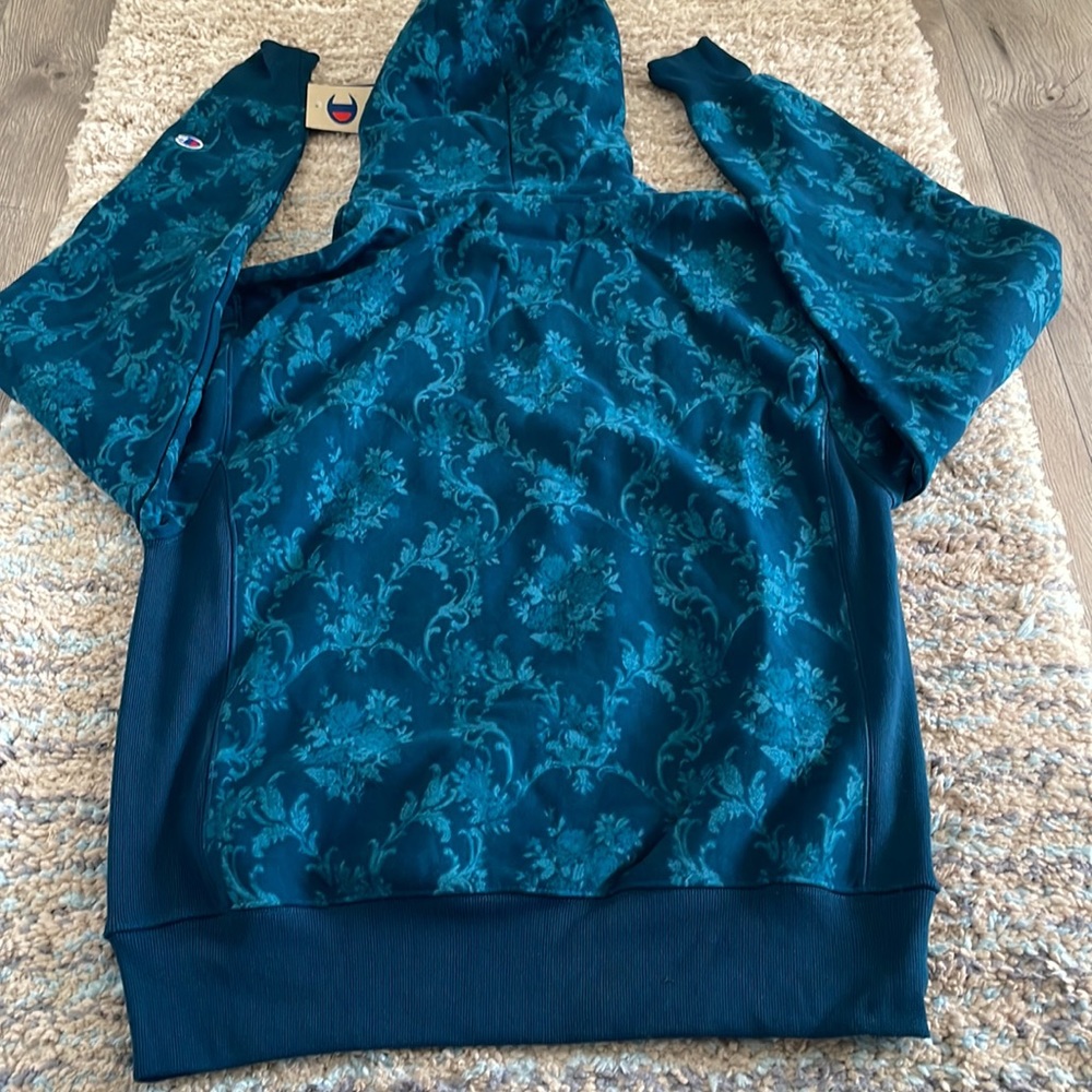 Champion Reverse Weave hoodie Sweater All over print size m - Picture 11 of 11